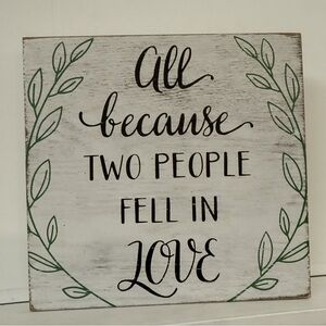 T.J.Maxx White and Green Inspirational Wall Art